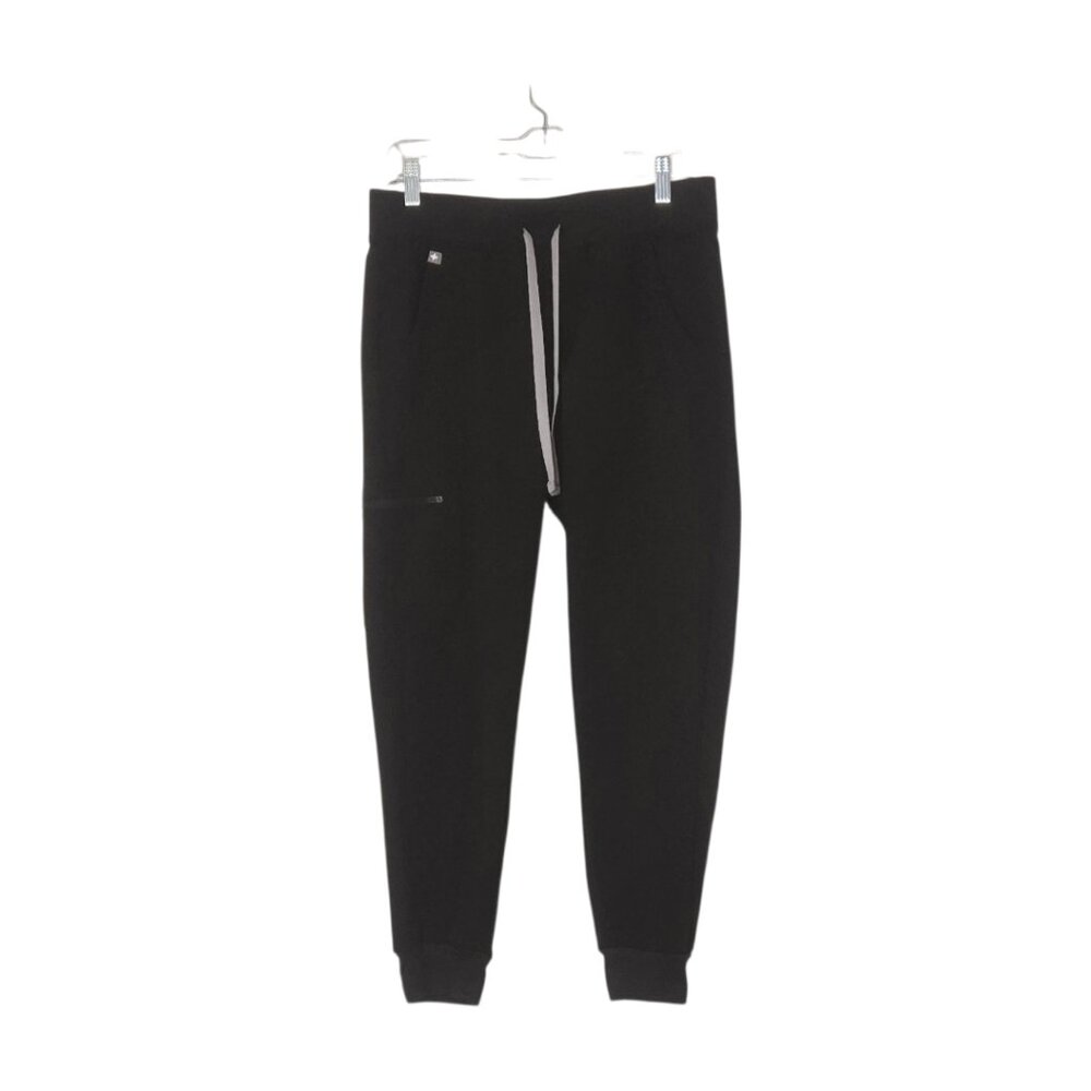 Figs Zamora S/P Black + Gray Technical Collection Multi-Pocket Jogger Scrub Pant